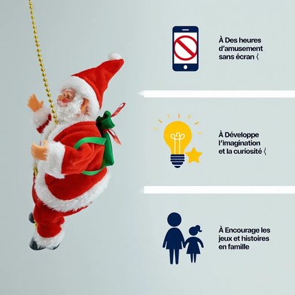 🎅 Père Noël Grimpant™ – L’Animation Magique De Votre Noël