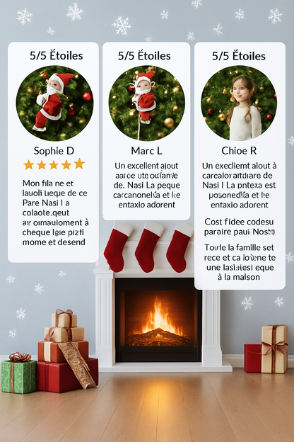 🎅 Père Noël Grimpant™ – L’Animation Magique De Votre Noël